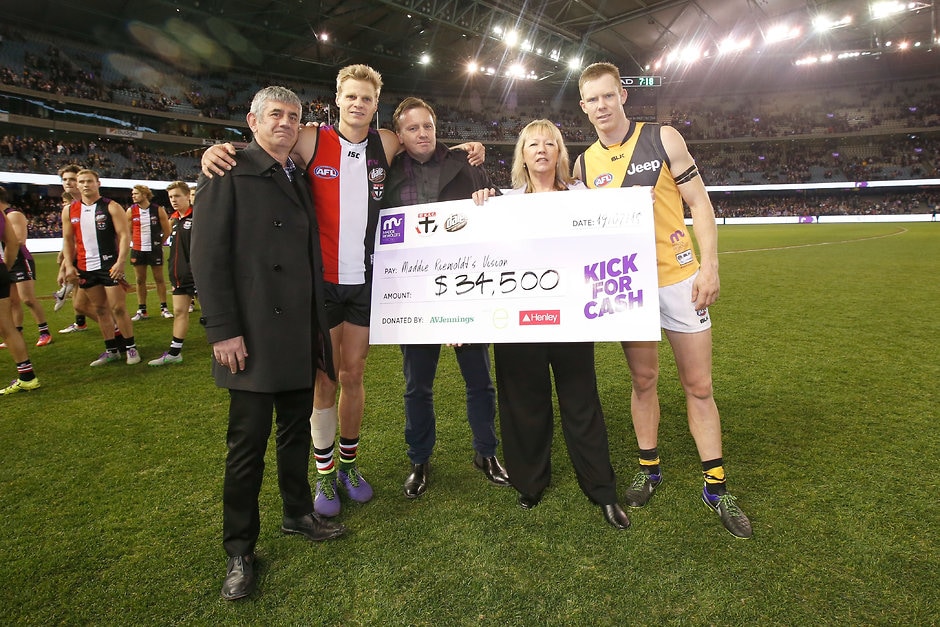 AFL 2015 Rd 16 - St Kilda v Richmond Maddie Riewoldt's Vision was one of the charities supported by AFL players in 2015 - ${keywords}